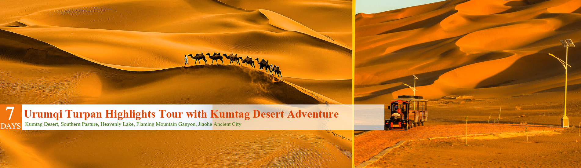 7 Days Urumqi Turpan Highlights Tour with Kumtag Desert Adventure