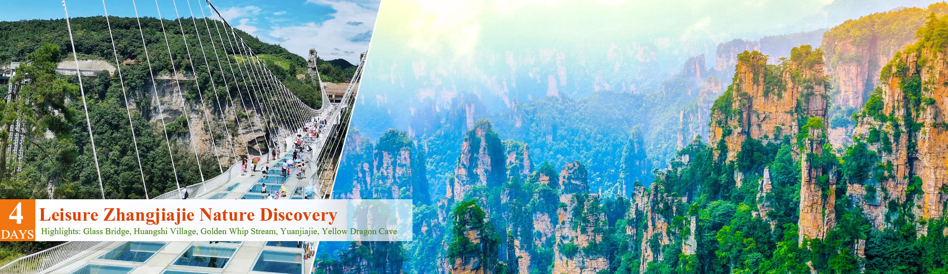 4 Days Leisure Zhangjiajie Nature Tour