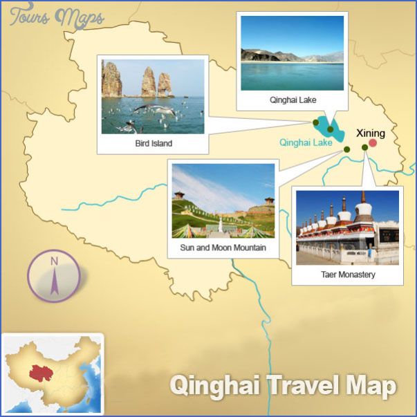Qinghai Attractions Map