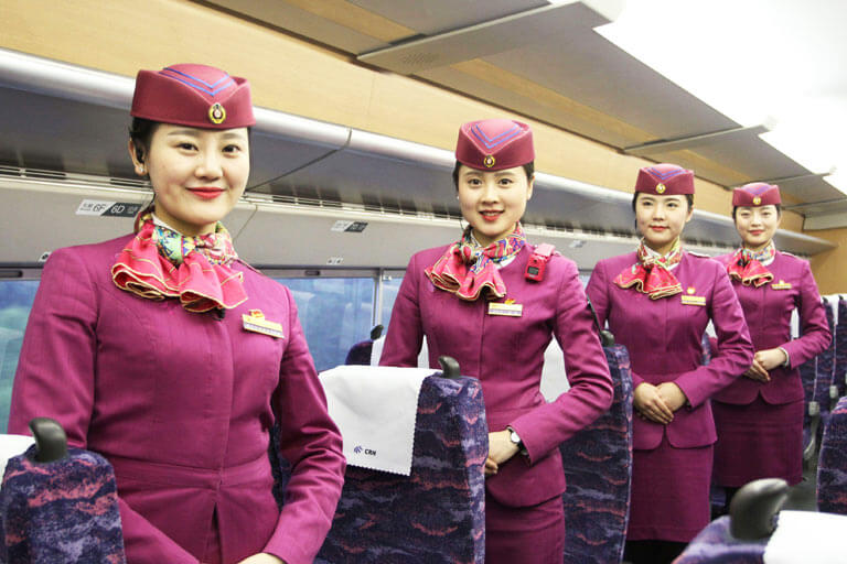 High Speed Train Seat Attendants