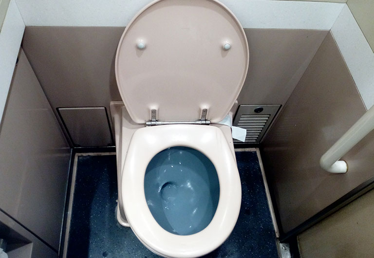 Squat Toilet on China High Speed Train